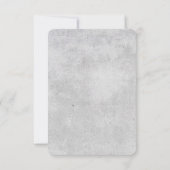 Schöne Blooms Wedding RSVP Card | Grau | CUSTOM (Rückseite)