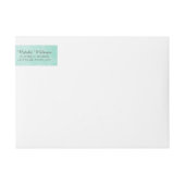 Schöne Blooms Wedding Wraparound Labels / Aqua (Vorderseite)