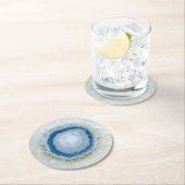Schöne Blue Agate Drinks Untersetzer (Vor Ort)