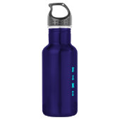 Schöne Blue Beach Flasche Edelstahlflasche (Rückseite)
