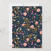 Schöne Blue Bird Baby Dusche Einladung (Rückseite)