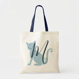 Schöne Blue Cat Monogram Tasche