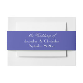 Schöne Blue Chic Script Names Elegant Wedding Einladungsbanderole