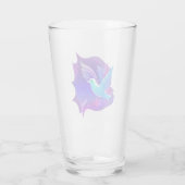 Schöne Blue Dove Graphic Glas (Rückseite)