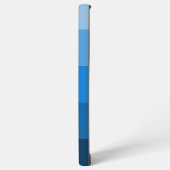 SCHÖNE BLUE FARBE STRIPE LINIE PATTERNAME SAMSUNG GALAXY HÜLLE (Linke Seite)