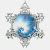 Schöne Blue Holiday Snowflake Ornament (Vorderseite)