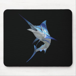 Schöne Blue Marlin Angeln Kurzarm  Mousepad
