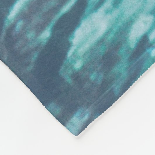 Schöne Blue Ocean Beach Waves Fleecedecke (Ecke)