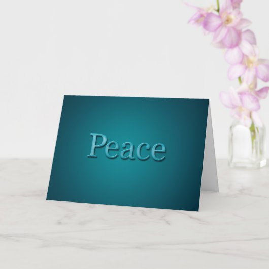 Schöne Blue Peace Custom Holiday Card Karte (Orchidee)