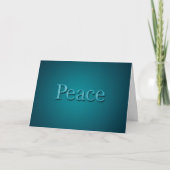 Schöne Blue Peace Custom Holiday Card Karte (Vorderseite)