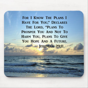 SCHÖNE BLUE SKIES JEREMIAH 29:11 FOTO MOUSEPAD