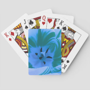 Schöne Blue Tulip Spielkarten
