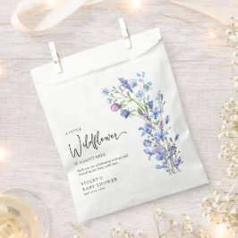 Schöne Blue Wildblume Babydusche Geschenktütchen