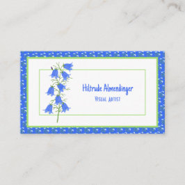 Schöne Bluebells & Blue Crocuses Business Card Telefonnummerkarte