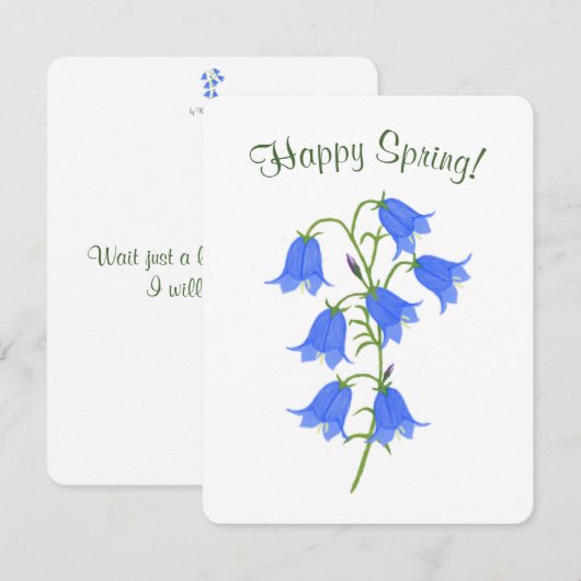 Schöne Bluebells im Frühling (Vorne/Hinten)