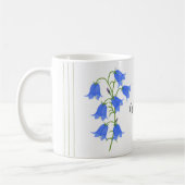 Schöne Bluebells Klassische Tasse mit grünen Strei (Links)