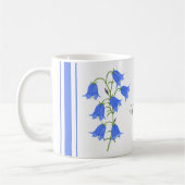 Schöne Bluebells Klassische Tasse mit Text (Links)