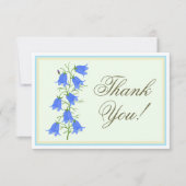 Schöne Bluebells Pensionierung Dankeschön Card Dankeskarte (Vorderseite)