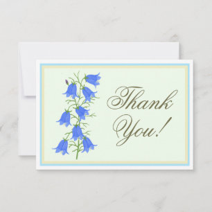 Schöne Bluebells Pensionierung Dankeschön Card Dankeskarte