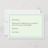 Schöne Bluebells Pensionierung Dankeschön Card Dankeskarte (Rückseite)