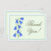Schöne Bluebells Pensionierung Dankeschön Card Dankeskarte (Vorne/Hinten)
