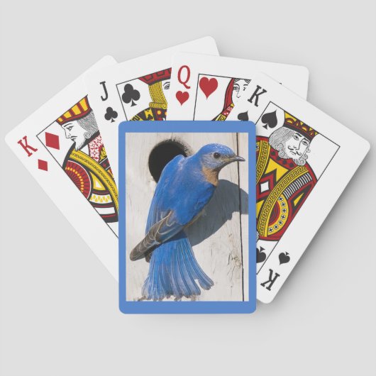 Schöne Bluebird Große Print Spielkarten (Rückseite)