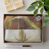 Schöne Bluebirts auf einem Teasel Vintage Wasserfa Seidenpapier (Geschenk)