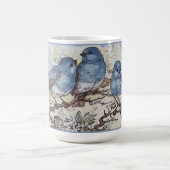 Schöne Bluebirts Kaffeetasse (Mittel)
