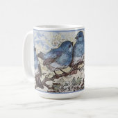 Schöne Bluebirts Kaffeetasse (Vorderseite Links)