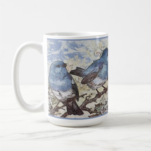 Schöne Bluebirts Kaffeetasse (Links)