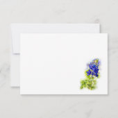 Schöne Bluebonnet-Blume, moderne Hochzeit, Dankeskarte (Rückseite)