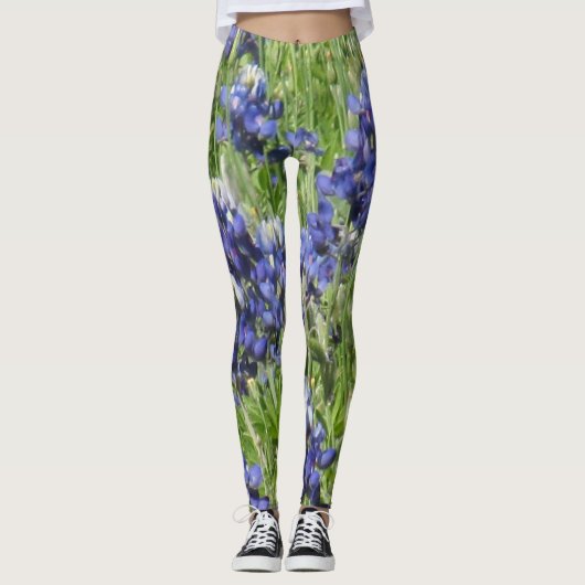 Schöne Bluebonnet Leggins (Vorderseite)