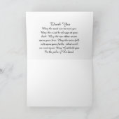 Schöne blühende Apfelbäume in Rot und Weiß Dankeskarte (Innenseite)