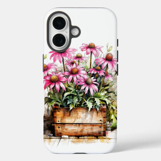 Schöne blühende Aster-Blumen Case-Mate iPhone Hülle (Rückseite)