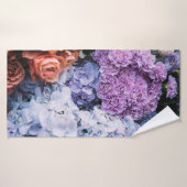 Schöne blühende Blume (Rose, Hydrangen, c Badehandtuch (Badehandtuch)