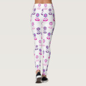 Schöne blühende Design-T-Shirt Leggings (Rückseite)