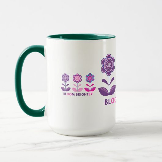 Schöne blühende Design-Tassen Tasse (Links)