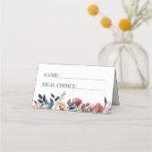 Schöne blühende Frühlingsspeise Wahl Platzkarte (Vorderseite)