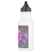 Schöne blühende Fuschia-Rose Edelstahlflasche (Rechts)
