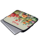 Schöne blühende Kakteen mit Namen Laptopschutzhülle (Vorne Knopf)