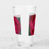 Schöne blühende Rote Peony Glas (Rechts)