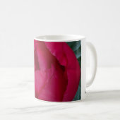 Schöne blühende Rote Peony Kaffeetasse (VorderseiteRechts)