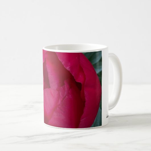 Schöne blühende Rote Peony Kaffeetasse (VorderseiteRechts)