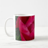 Schöne blühende Rote Peony Kaffeetasse (Links)