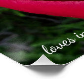 Schöne blühende Rote Peony Poster (Ecke)