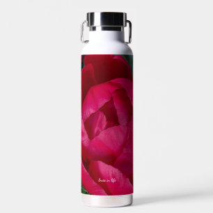 Schöne blühende Rote Peony Trinkflasche