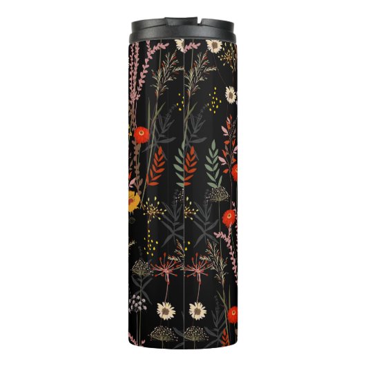 Schöne blühende Wiesen-Blume Thermosbecher (Rückseite)