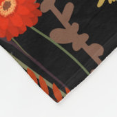 Schöne blühende Wiesenblumen Muster Fleecedecke (Ecke)
