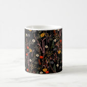 Schöne blühende Wiesenblumen Muster Kaffeetasse (Mittel)