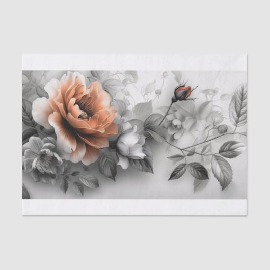 Schöne Blume3 Seidenpapier (Vorderseite)